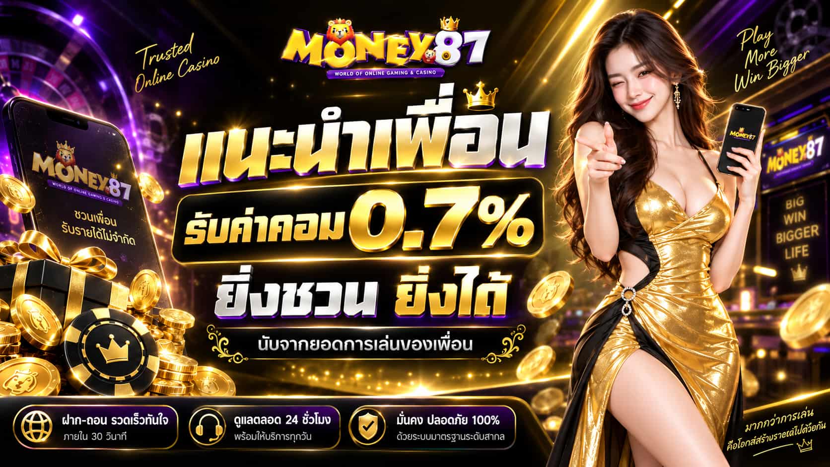 MONEY87 เปิดทางเงินกับสล็อตเว็บตรง เกมคุณภาพ ฝากถอนออโต้